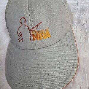 Vintage Friends of NRA Hat AmeriCap USA Tan Orange Snapback Baseball Cap Mens
